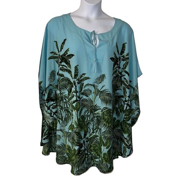 Ruby Red Bathing Suit Cover up , XXL Light Blue - Picture 1 of 5